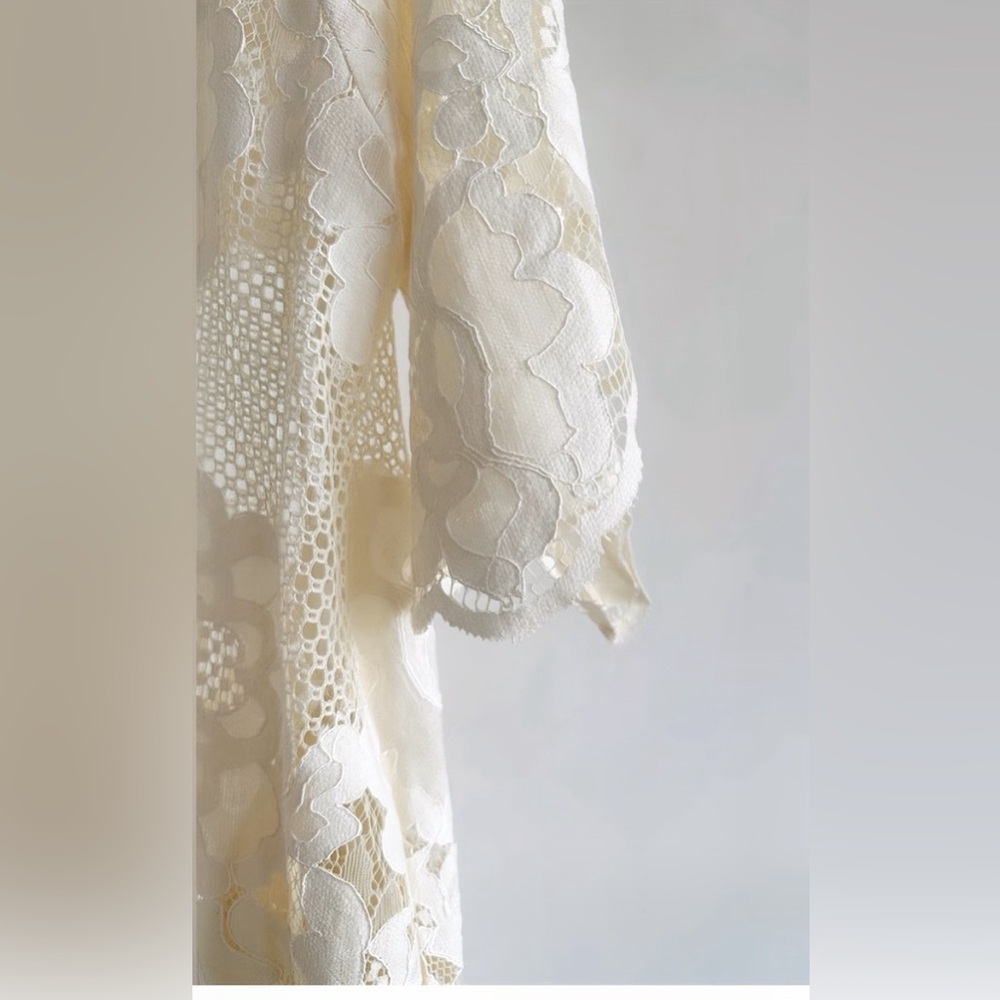 SOLD 🩷MR. LARKIN LOLA Dress Elegant | Creamy Lace Maxi Dress - Picture 11 of 12